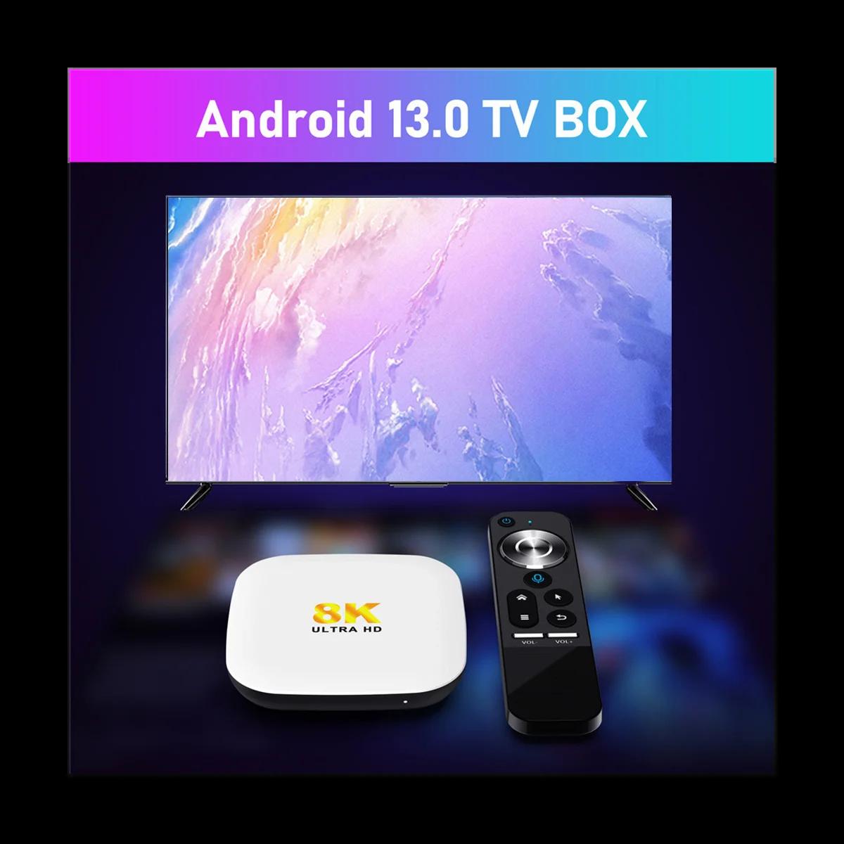 TV  ڽ, ȵ̵ 13 Ʈ TV ڽ, H96 Max M2, WIFI6 BT5.0, 8K AV1 ̵ ÷̾, RK3528, 2GB + 16GB